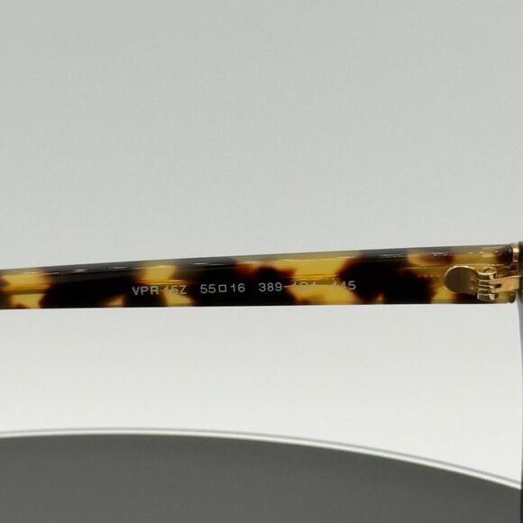 Prada Eyeglasses VPR15Z 389-1O1 Glasses Black on Brown Yellow Havana 53mm READ - Picture 8 of 9